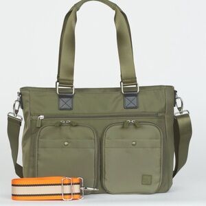 IHKWIP Cargo Catchall Tote with Two Crossbody Straps Military Olive New